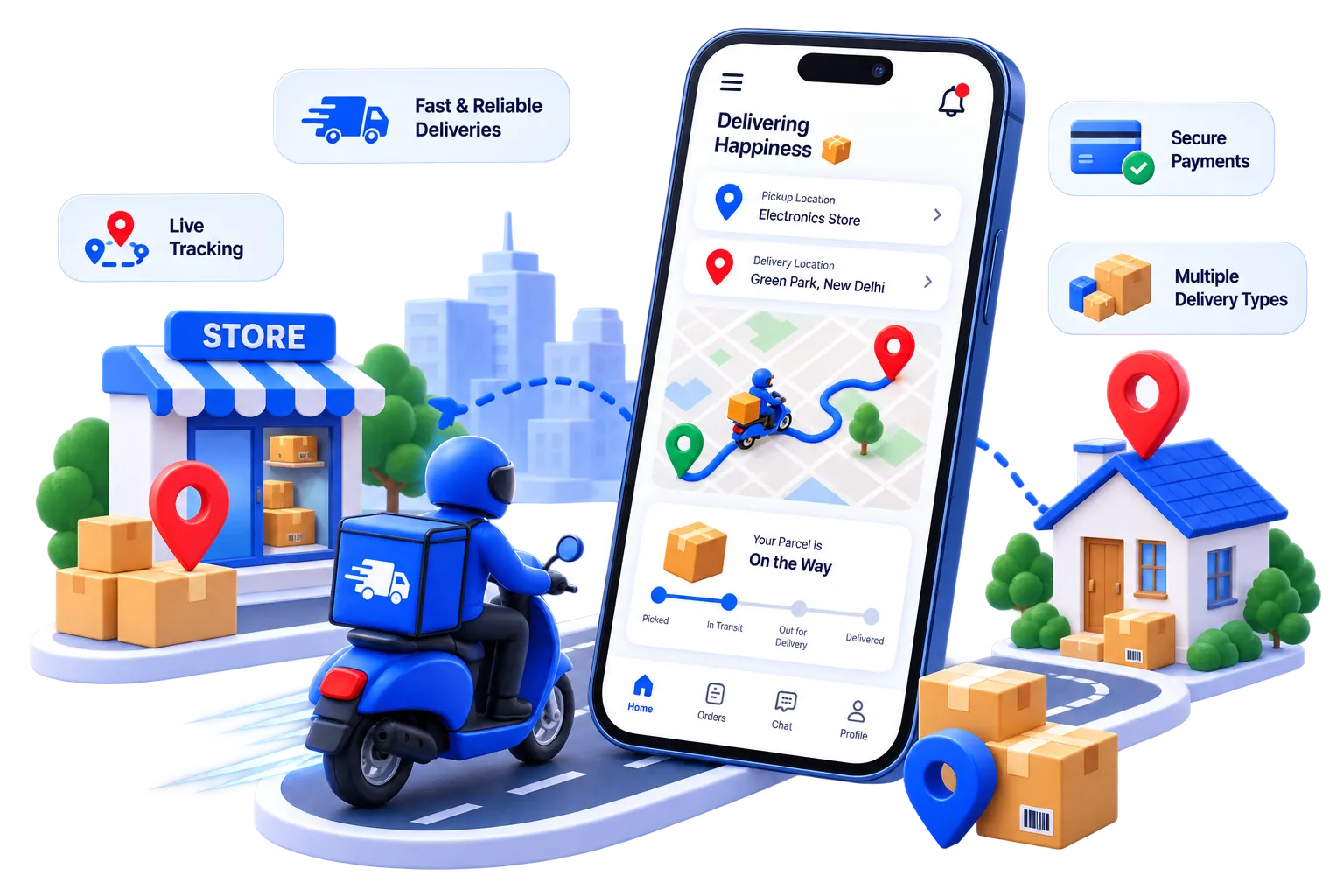 Delivery App UI Mockup