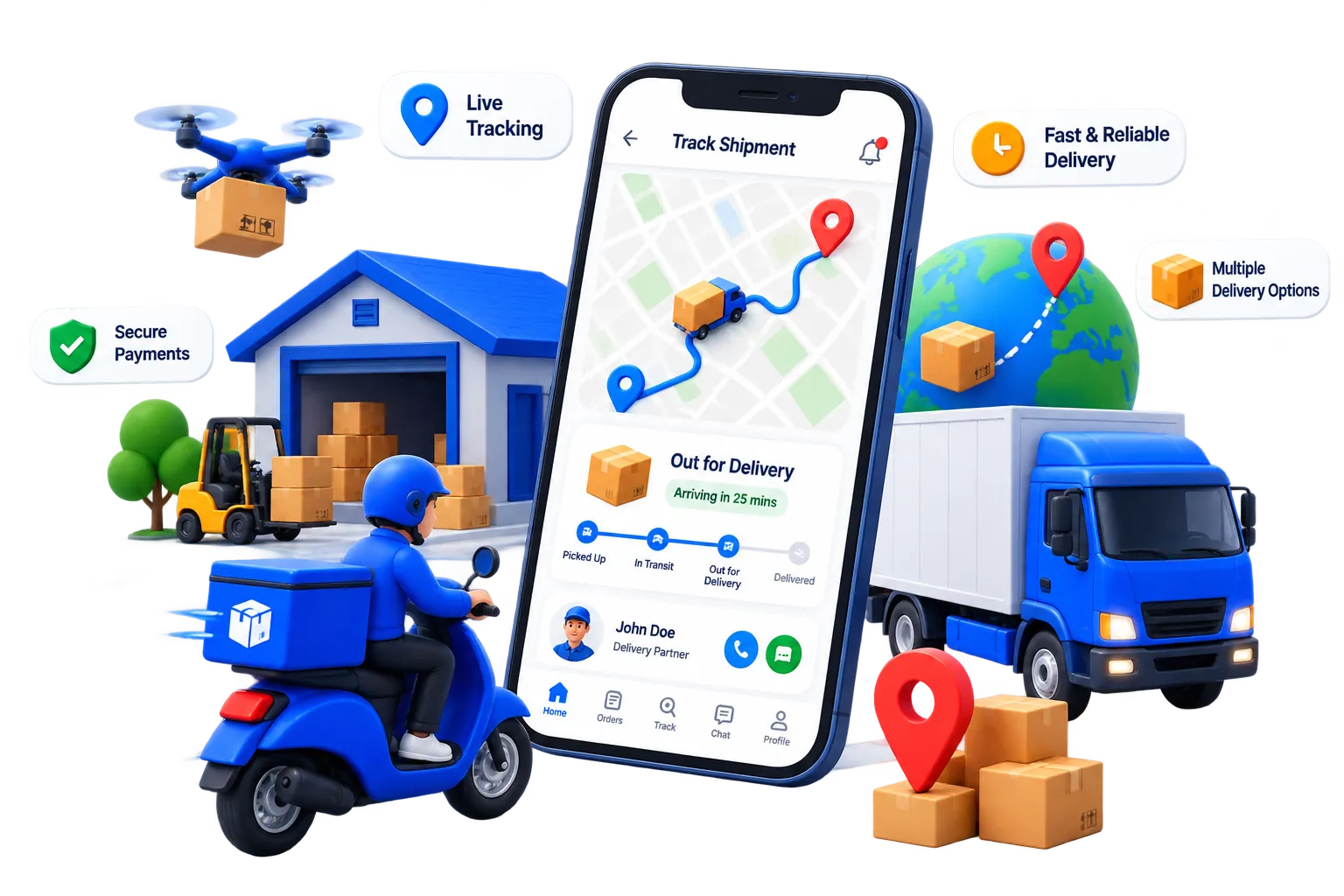 Logistics Platform Graphic