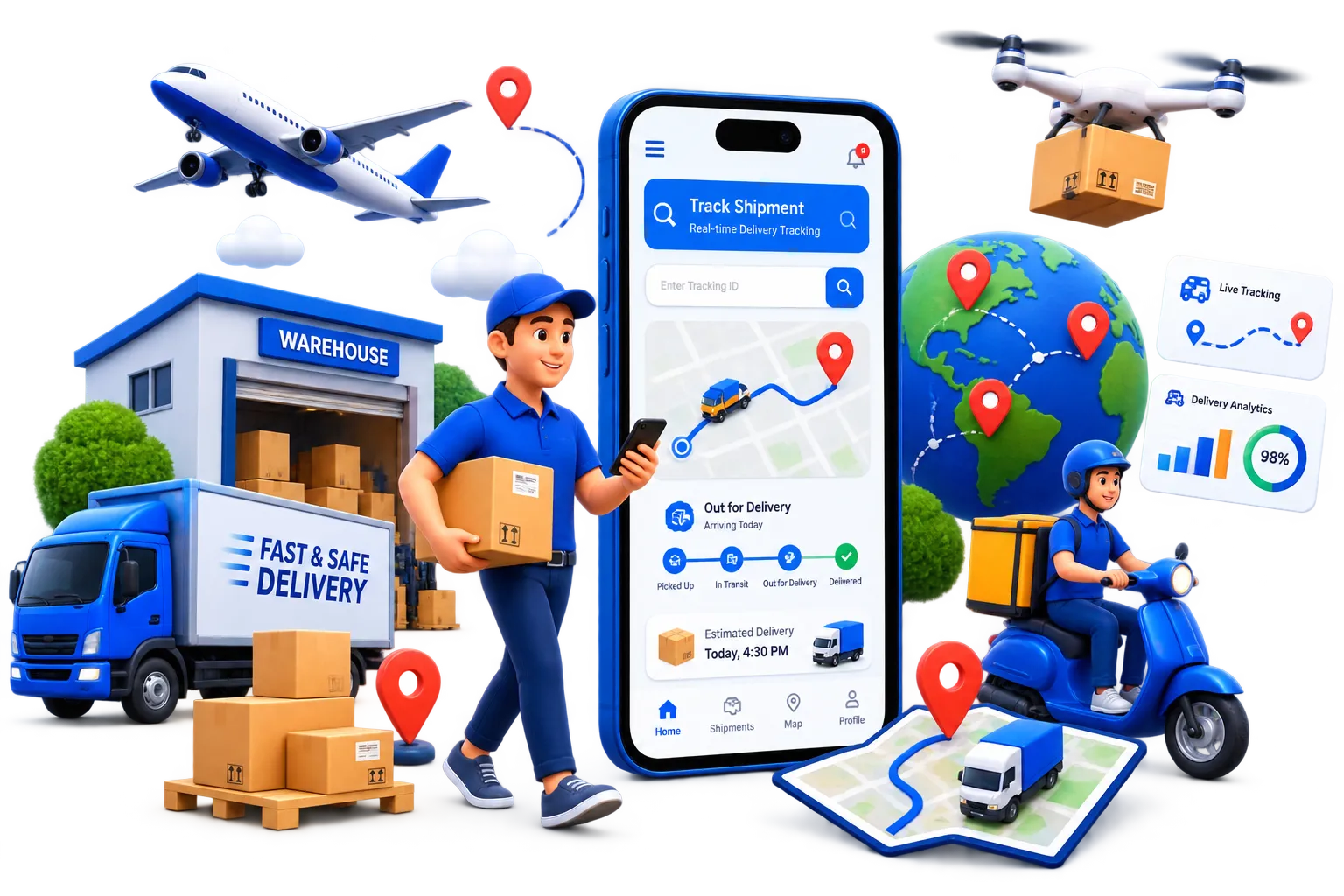 Custom Courier Platform