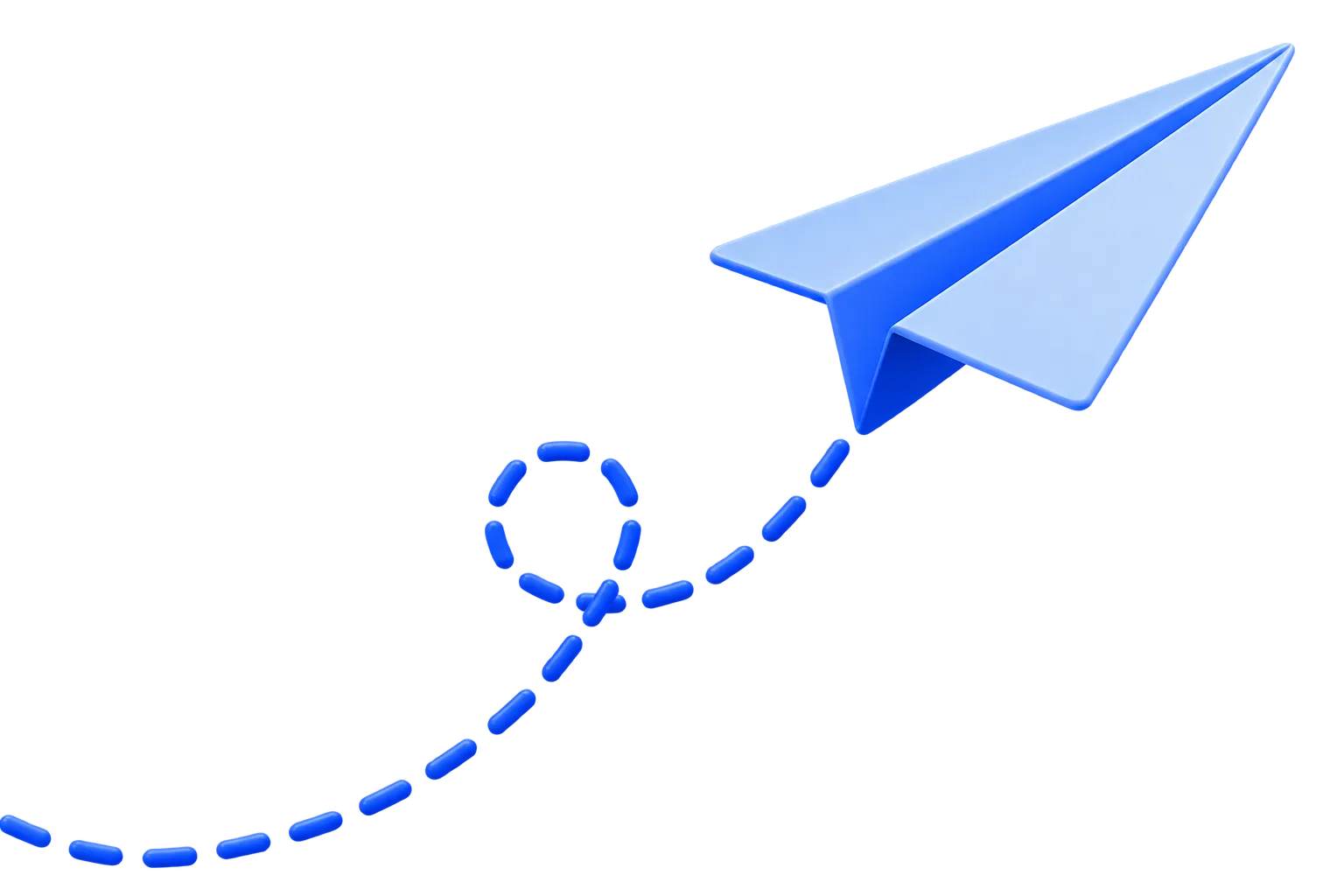 Flying paper plane
